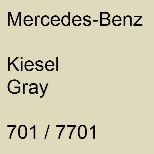 Mercedes-Benz, Kiesel Gray, 701 / 7701.